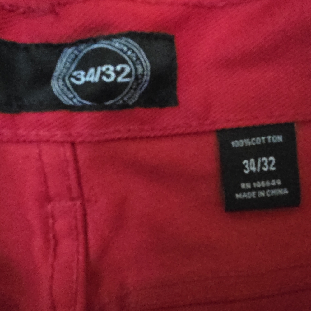 Maxi Millian Vibrant Red Slim Straight Jeans w/cool Patches Sz34"×32" UNISEX - Picture 10 of 14